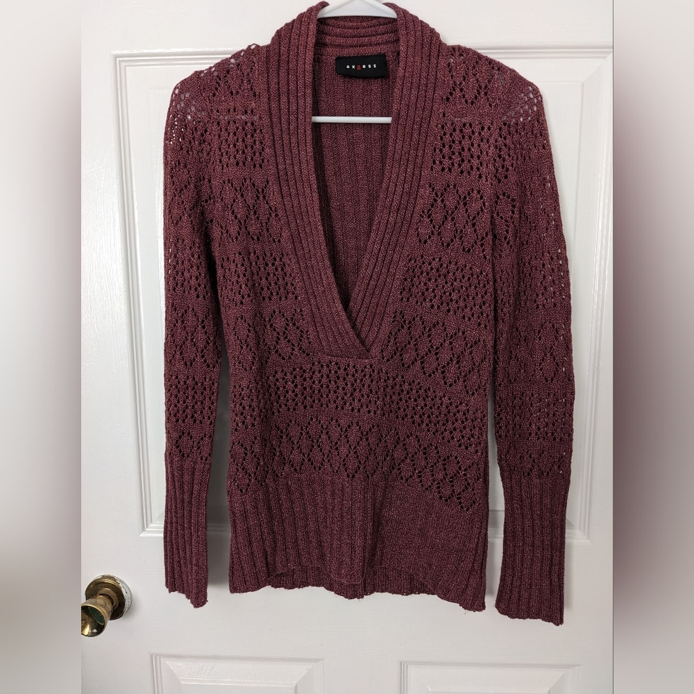 Axcess Women's Knit Sweater - Pink